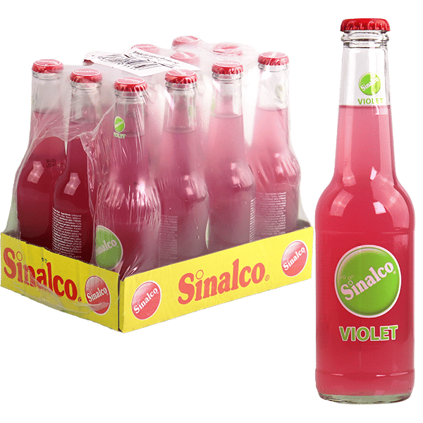 Violet Soft Drink Sinalco 12x250ml | مشروب غازي بنكهة البنفسج سينالكو 12×250مل