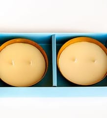 The Herb Boutique - Hand Poured Brass Iris Candle Pack of 2
