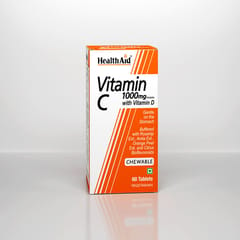HealthAid - Vitamin C 1000mg (Chewable) (Orange Flavour)-60 Tablets