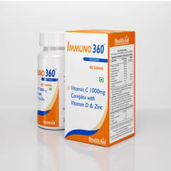 HeathAid Immuno 360 (Vitamin C 1000mg Complex with Vitamin D & Zinc-60 Tablets