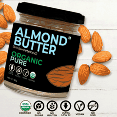 D-Alive Organic Almond Butter (Unsweetened) - 180g