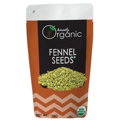 Honeslty Organic Fennel Seeds/ Saunf (USDA Organic Certified, 100% Pure & Natural) - 150g (Pack of 2)