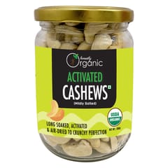 Activated Organic Cashews - Mildly Salted (USDA Organic, Long Soaked & Air Dried to Crunchy Perfection) - 150g