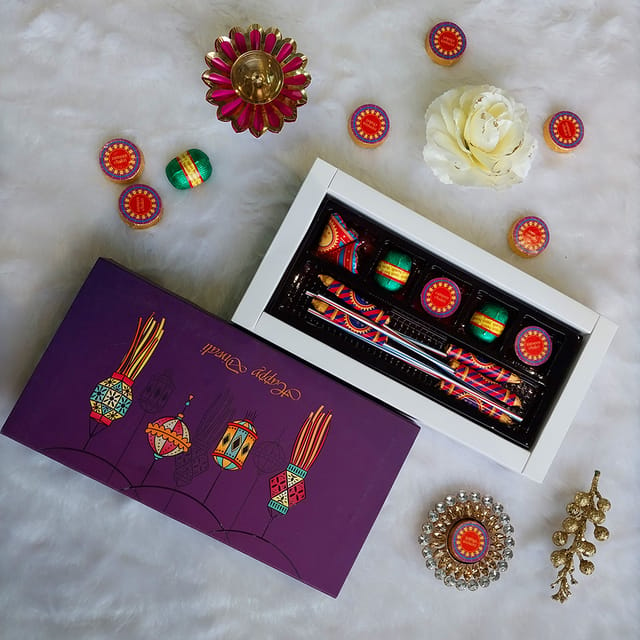 DIBHA-RUCHOKS Diwali Premium Cracker Chocolates Gift Pack 126g P4