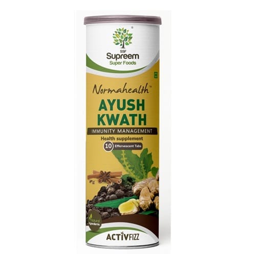 Supreem Super Foods Normahealth Ayush Kwath Immunity Management Health Supplement - (10 Tablets)