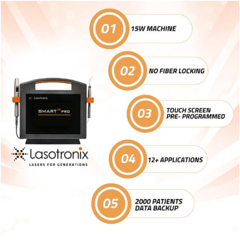 آلة الليزر Lasotronix Smart M 1470nm / 15W لشفط الدهون وتحلل الدهون