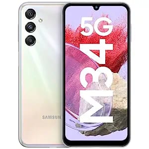 Samsung Galaxy M34 5G (Prism Silver, 8GB, 128GB Storage) | 120Hz