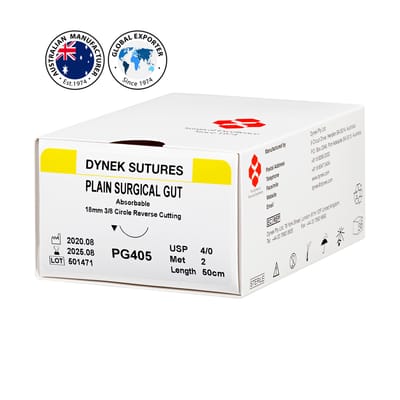 Dynek Suture - Plain Gut 4/0 RC 18mm, PG405 - Box 36