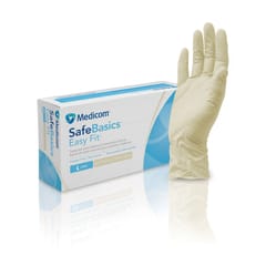 Medicom SafeBasics Easy Fit Latex Gloves Powder Free