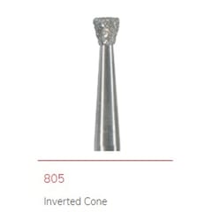 NTI Diamond Bur FG Inverted Cone 805 - Pack 5