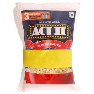 Act II Classic Salted Popcorn 60 g (Pack of 3)