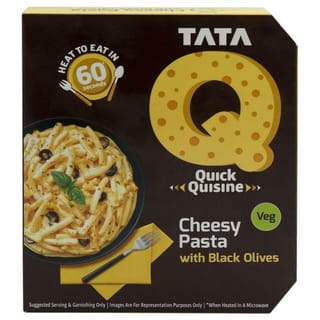 Tata Q Cheesy Pasta with Black Olives 290 g