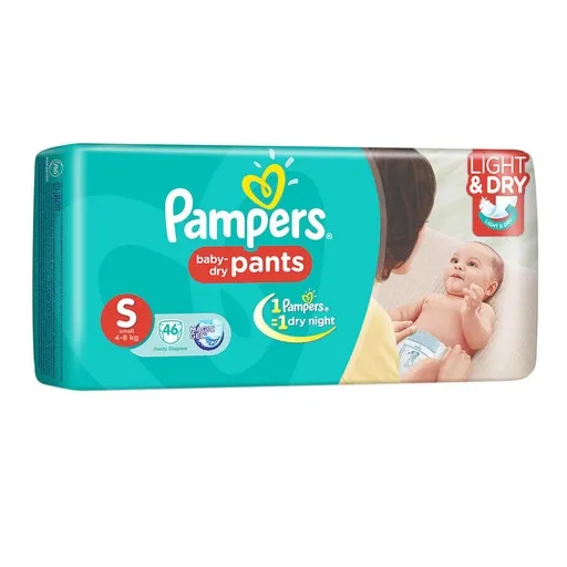 PAMPERS PANTS SMALL 48KG 16 PADS