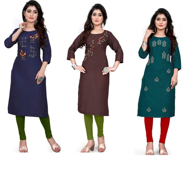 Combo Kurti For WomenPACK OF 3