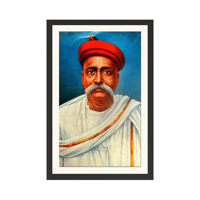 Bal Gangadhar Tilak Photo with Frame (12x18 Inch)