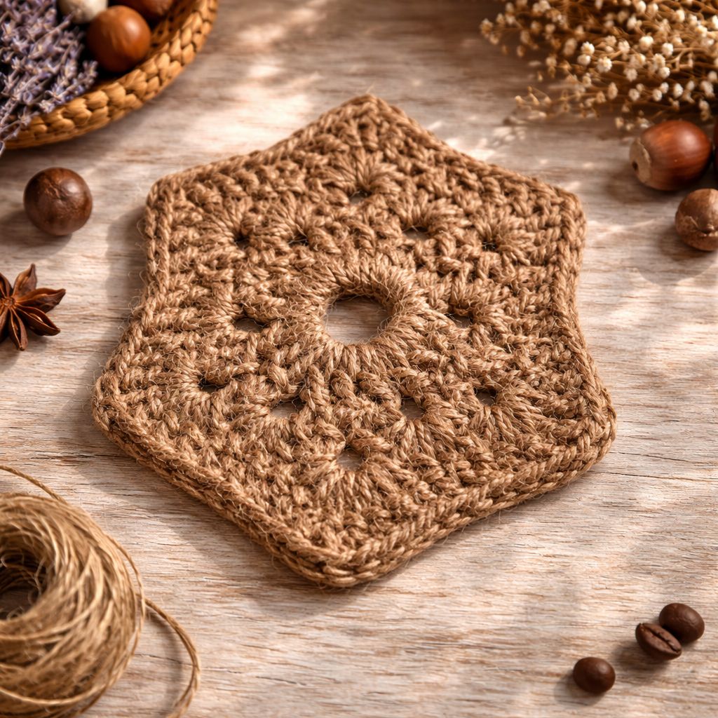 Jute-Coaster-Set