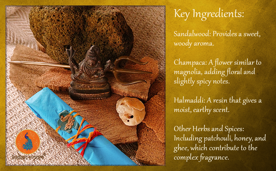 “Shiva” Hand-Rolled Natural Incense Sticks