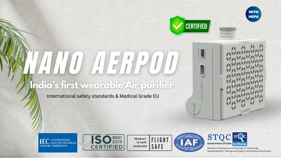 nano aerpod India's first wearable air purifier