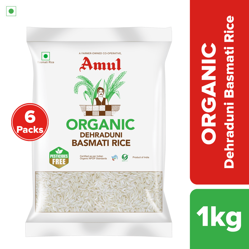 Amul Dehraduni Basmati Rice | Pack of 6