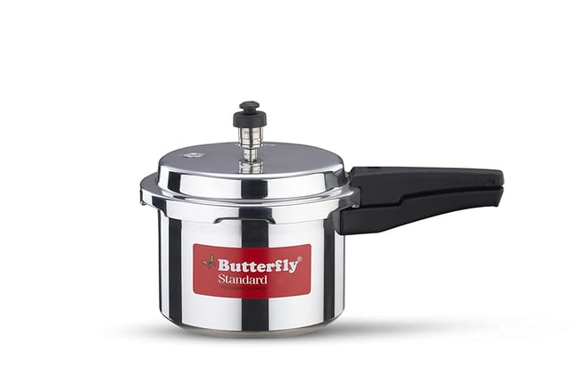 Butterfly Standard Aluminium Pressure Cooker, 5 Litre, Silver (C1822A00000)
