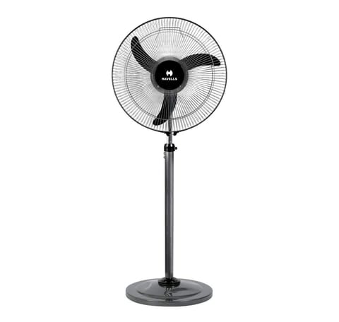 Havells WindStorm 400mm Pedestal Fan (charcoal Grey) Corded Electric, (FHSWXSTGRY16)