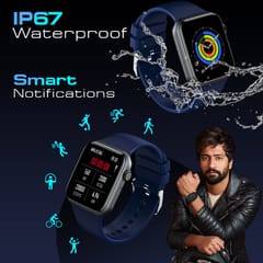Fire-Boltt BSW014 Call Smartwatch ( Blue ) Multiple Sports Modes | IP67 Water Resistant| FB1 Nano Chip Technology | 360 Degree View Display