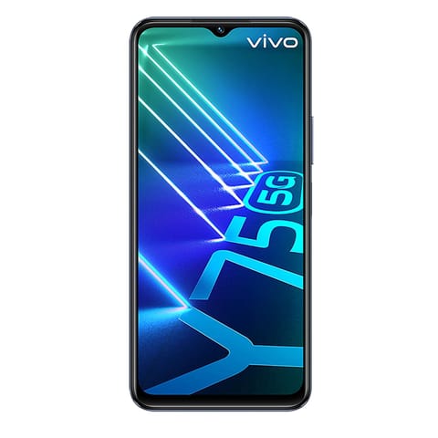 Vivo Y75 5G (Starlight Black, 8GB RAM, 128GB ROM), Funtouch OS 12 (Based on Android 11)|50MP+2MP+2MP Rear Camera | 16MP Selfie Camera
