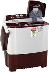 LG 7 kg 5 Star Semi-Automatic Top Loading Washing Machine (P7010RRAZ, Burgundy, Roller Jet Pulsator), Large