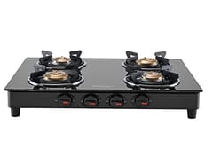 Belenus 4B Neo Maharaja Whiteline Belenus Neo Gas Cooktop-4 Burners (Black)
