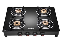 Belenus 4B Neo Maharaja Whiteline Belenus Neo Gas Cooktop-4 Burners (Black)