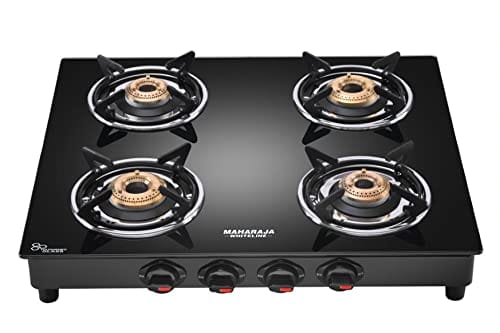 Belenus 4B Neo Maharaja Whiteline Belenus Neo Gas Cooktop-4 Burners (Black)