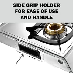 Butterfly Matchless 3 Burner Stainless Steel Manual Gas Stove  (3 Burners)