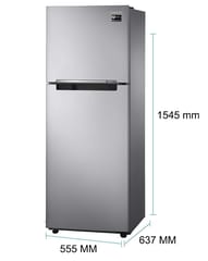 Samsung 253 L 2 Star Inverter Frost-Free Double Door Refrigerator (RT28A3022GS/HL, Gray Silver)