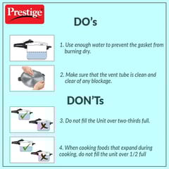 Prestige Pressure cooker_Inner LIDNakshatra Plus Induction Base Aluminum Pressure Cooker (11604), 5 L