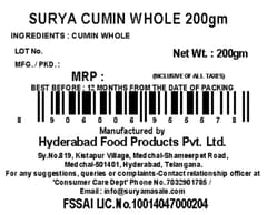 SURYA CUMIN / JEERA WHOLE