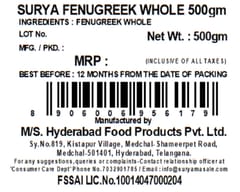 SURYA FENUGREEK / METHI WHOLE