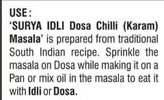 SURYA IDLI DOSA KARAM