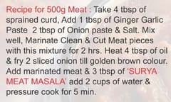 Garam Masala 100g + 
Chicken Masala 100g + 
Mutton masala 100g