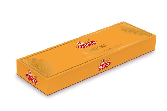 SURYA ASSORTED CHIKKI GIFT BOX COMBO(PEANUT CHIKKI, SESAME CHIKKI, COCONUT CHIKKI, MIX DRY FRUIT CHIKKI)
