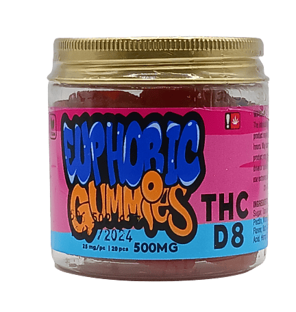 Euphoric Gummies™ 500mg Delta-8 Mixed Fruit Gummies