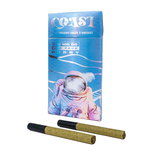 Coast Smokes Delta-8 Hemp Cigarettes - Berry