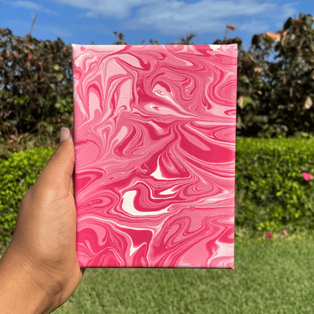 Pink swirls