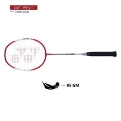 Yonex ZR 100 Light Aluminium Badminton Racquet with Full Cover | Made in India Red