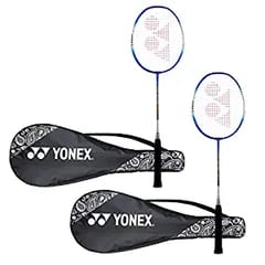 Yonex ZR 100 Light Aluminium Badminton Racquet Pack of 2 with Full Cover | Made in India Blue