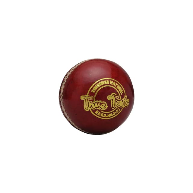 SS True Test Cricket Ball, Red
