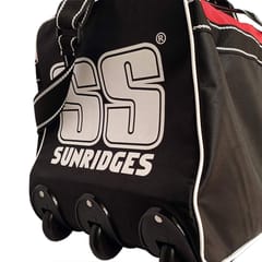 SS Elite Pro Cricket Kit Bag With Wheels - Black/Red
