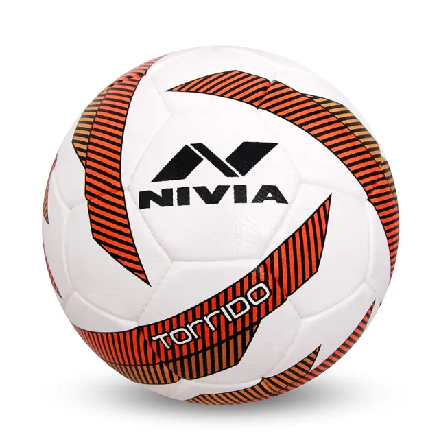 Nivia Torrido Football, White/Orange - Size 5