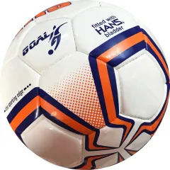 HRS Goal Imported PU Professional Match Football - Size 5 (Orange/Blue)