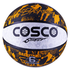 Cosco Street Basketball , Black/White - Size 6