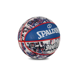 Spalding Garffiti Basketball, Blue/White/Red - Size 7